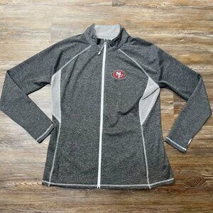 San Francisco 49'ers Full Zip Jacket - Women's Size XXL - Lightweight - Majestic